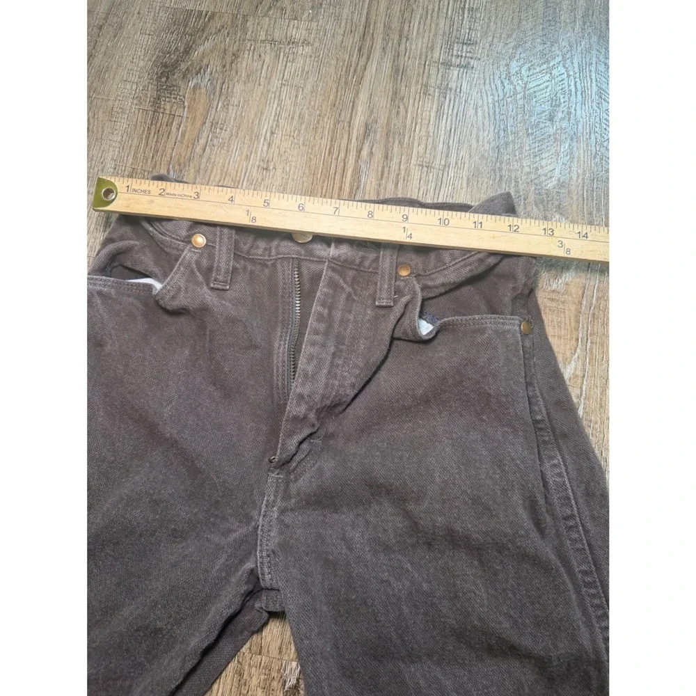 Wrangler Vintage 14MWZKL Cowboy Cut Brown Jeans Made in USA 26x31 High Rise